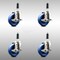 Service Caster 4 Inch 316SS Solid Poly Swivel 7/8 Inch Expanding Stem Caster Set Brake SCC SCC-SS316EX20S414-SPUS-TLB-78-4 - alternate 4